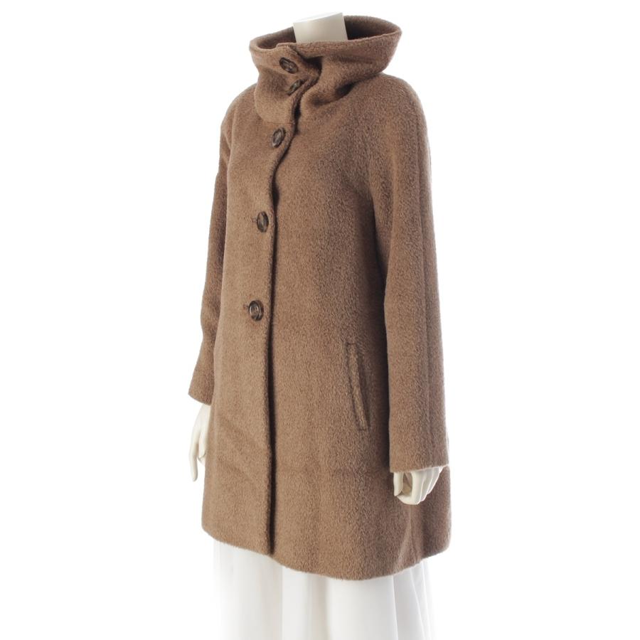 マックスマーラ ステューディオ アルパカ×ウール ジャギー コート