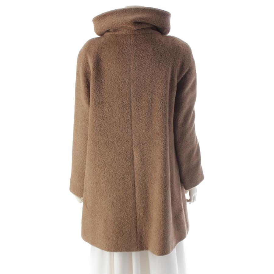 マックスマーラ ステューディオ アルパカ×ウール ジャギー コート