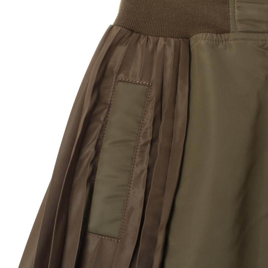 sacai（サカイ） 24AW ナイロン Nylon Twill Skirt プリーツ スカート