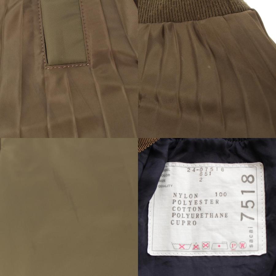 sacai ブラウンとダークブラウンのプリーツスカート sacai ブラウンとダークブラウンのプリーツスカート sacai ブラウンと