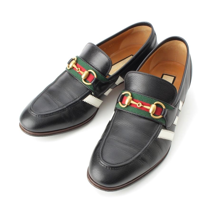 GUCCI × adidas ホースビットローファー GUCCI（グッチ） アディダス レザー 3Stripe Bit ホースビット サイド