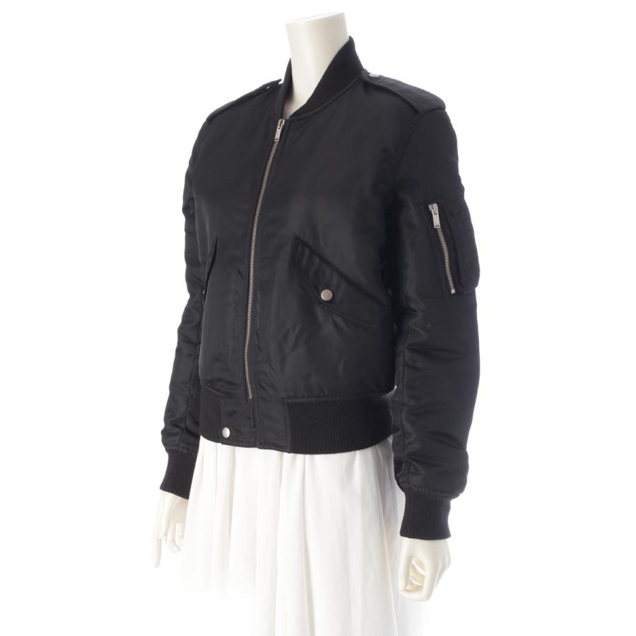 サンローラン 中綿 ボンバージャケット ブルゾン 504136 ブラック 36