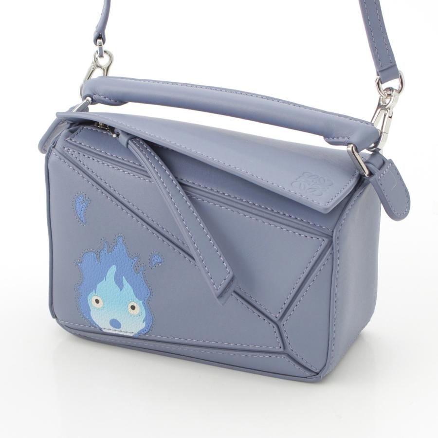 ロエベ　スタジオジブリ ショルダーバッグ LOEWE（ロエベ） スタジオジブリ パズル ミニ レザー カルシファー