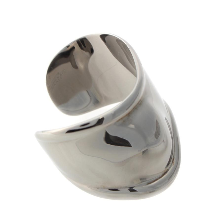 【美品】ティファニー　バングル　ボーンカフ　ルテニウム　右　オシャレ TIFFANY&Co.（ティファニー） ボーンカフ ルテニウム エルサペレッティ