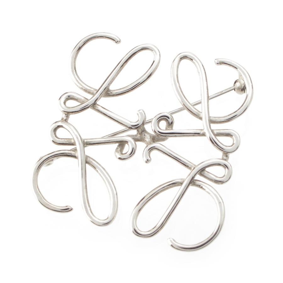 LOEWE　ロエベ　アナグラムブローチ　シルバー LOEWE（ロエベ） アナグラム ロゴ ブローチ シルバー【中古】 : www