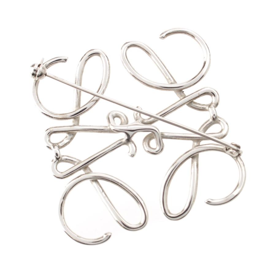 LOEWE（ロエベ） アナグラム ロゴ ブローチ シルバー【中古】 : www