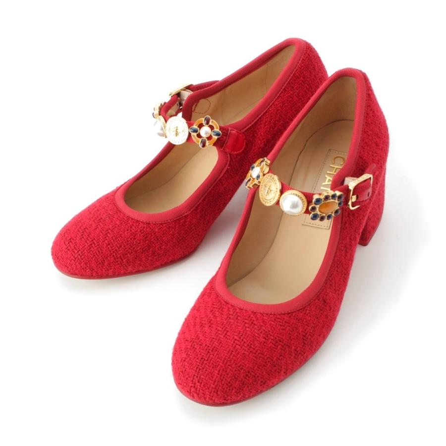 CHANEL（シャネル） 24AW ツイード アイコン メリージェーン パンプス