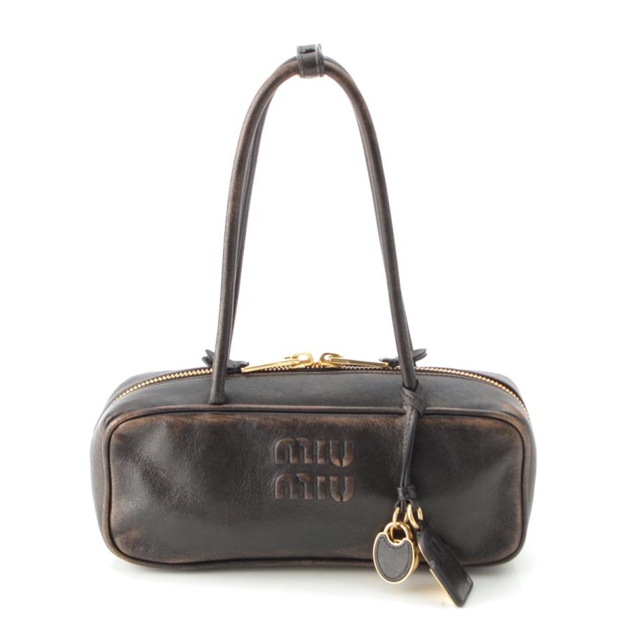 miu miu（ミュウミュウ） 2025 ナッパレザー ヴィンテージ加工 ボー