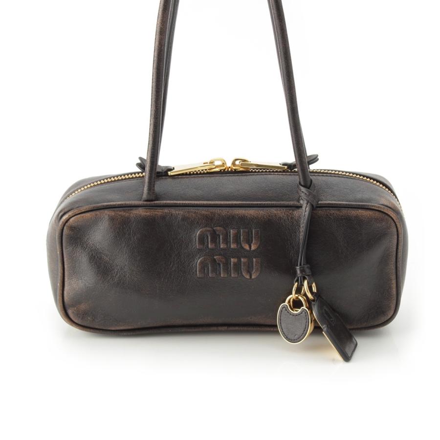 miu miu（ミュウミュウ） 2025 ナッパレザー ヴィンテージ加工 ボー