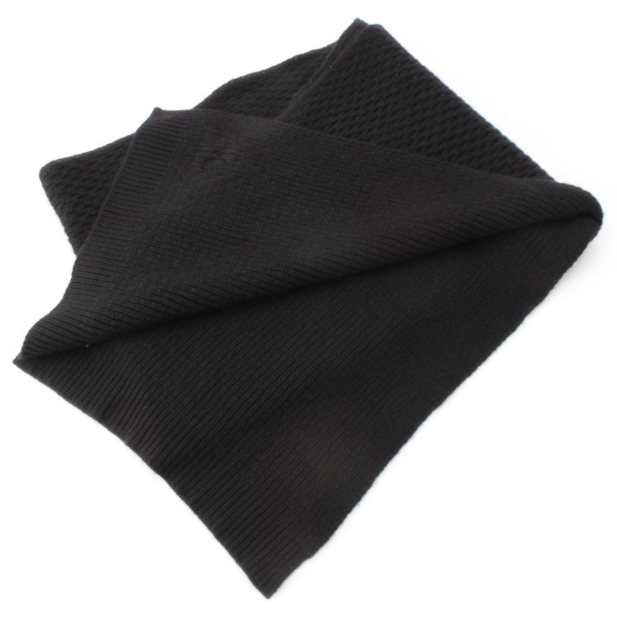 CHANEL（シャネル） カシミヤ ココマーク CCロゴ マフラー ブラック