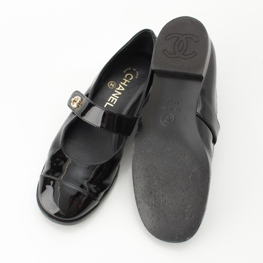 CHANEL（シャネル） パテントレザー ココマーク ターンロック ラウンド