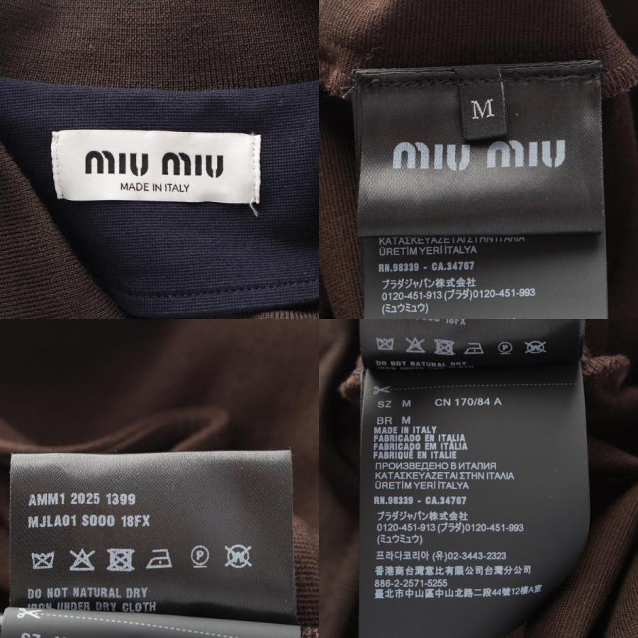 miu miu（ミュウミュウ） 25AW ポロ襟 ジッパー スウェットシャツ プル