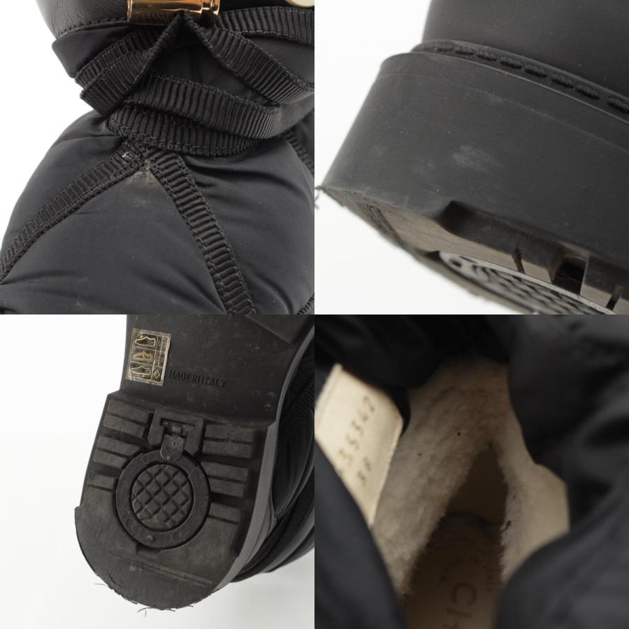 シャネル ブラック スノーブーツ ココマーク 希少　ネイビー　37 中古・古着通販】CHANEL (シャネル) スノーブーツ ブラック サイズ:36