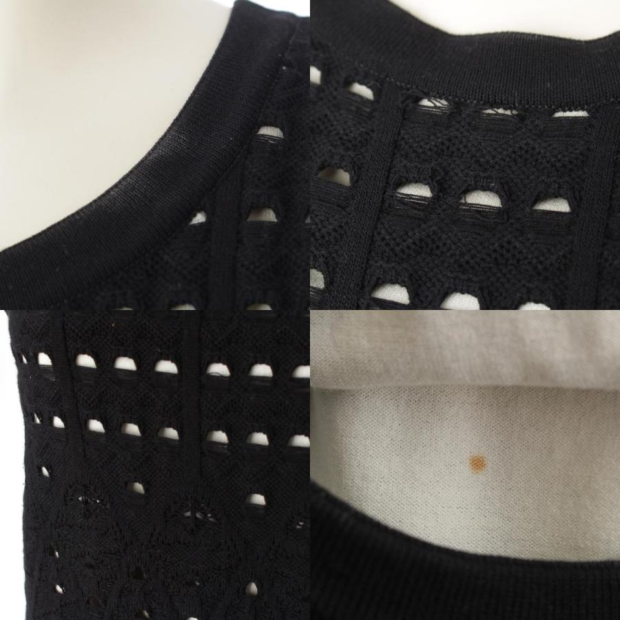CHANEL（シャネル） パンチング ノースリーブ ニット ワンピース 