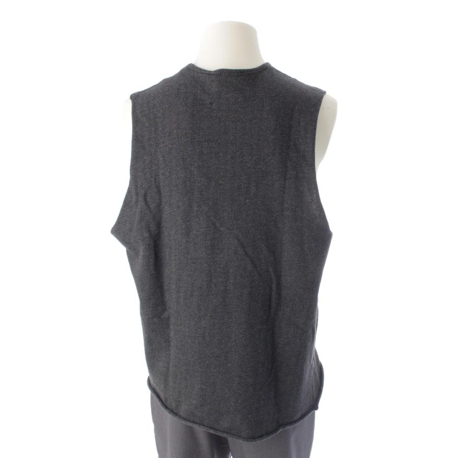 ラフシモンズ 1999 99AW コットン ヘリンボーン カットアウト ノースリーブ トップス グレー系 48【中古】 | RAF SIMONS | 03