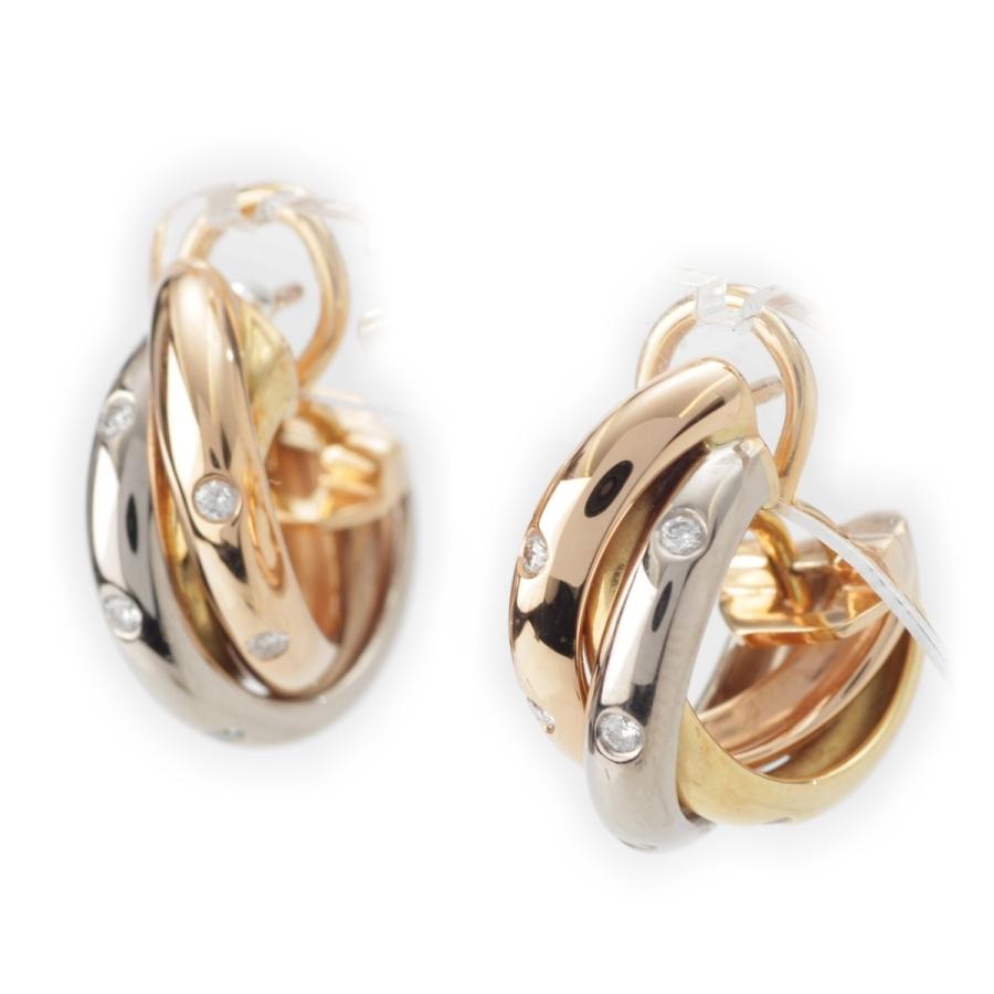 Cartier（カルティエ） トリニティ 12P ダイヤ イヤリング ピアス 750
