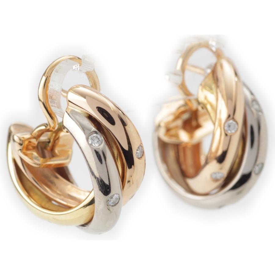 Cartier（カルティエ） トリニティ 12P ダイヤ イヤリング ピアス 750