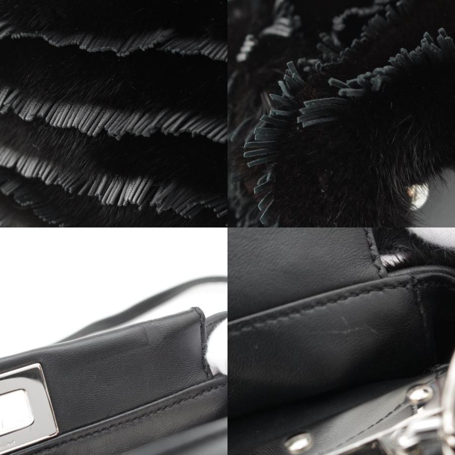 FENDI（フェンディ） ピーカブー ミニ ミンク ファー レザー フリンジ