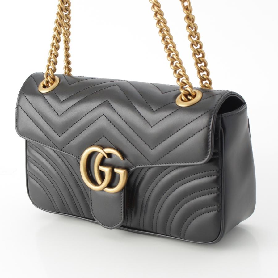 GUCCI（グッチ） GGマーモント レザー キルティング チェーン