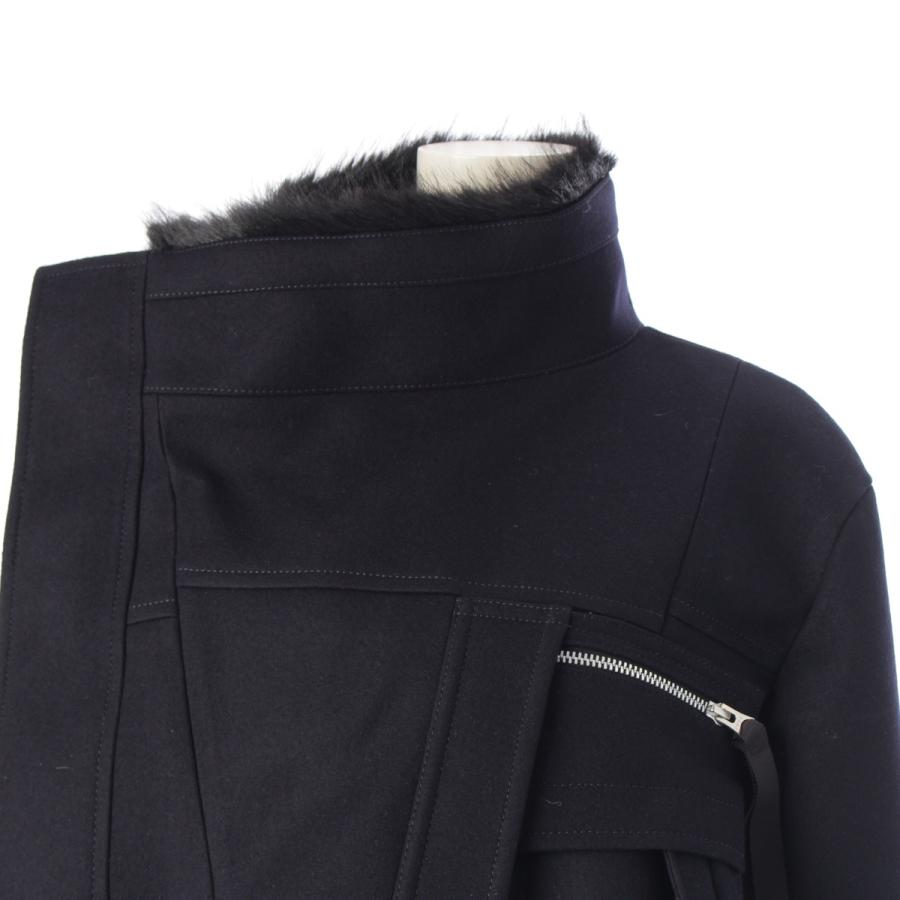 sacai（サカイ） 25AW ウール メルトン アシンメトリー ブルゾン 25