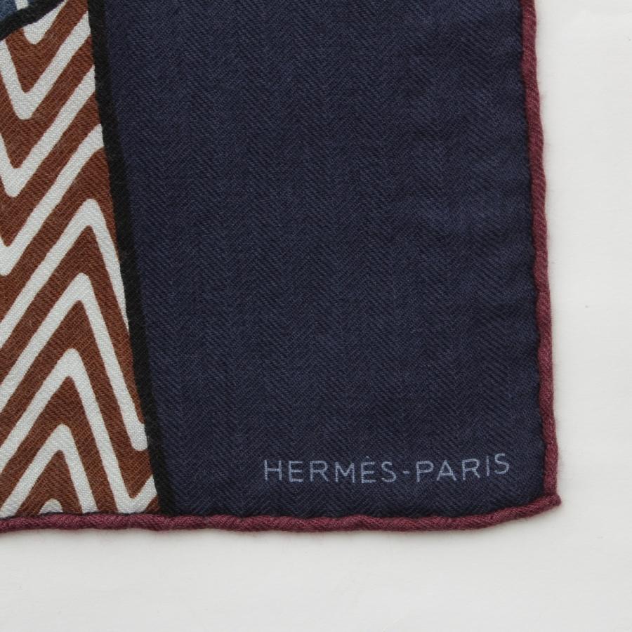 HERMES（エルメス） シルク×カシミヤ カレ Harnais de ca cabriolet