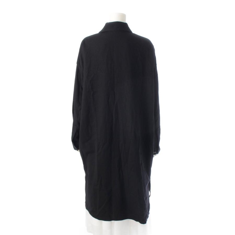 Y's（ワイズ） 20AW ウール ロング シャツ コート YR-B06-102 ブラック