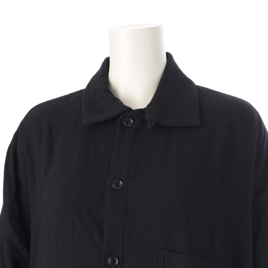 Y's（ワイズ） 20AW ウール ロング シャツ コート YR-B06-102 ブラック