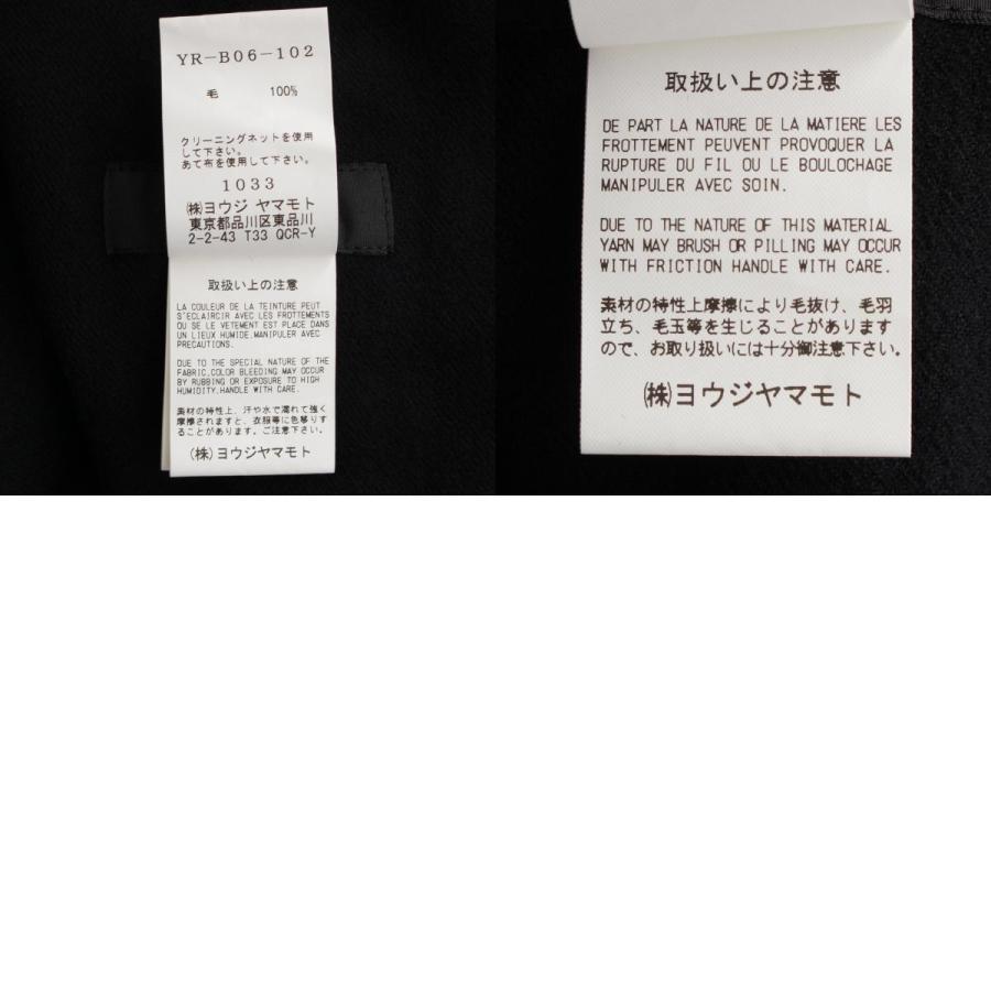 Y's（ワイズ） 20AW ウール ロング シャツ コート YR-B06-102 ブラック