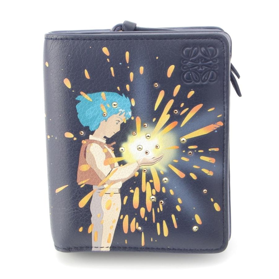 ロエベ　ジブリ　ハウルの動く城財布 LOEWE（ロエベ） スタジオジブリ ハウルの動く城 レザー マジカル