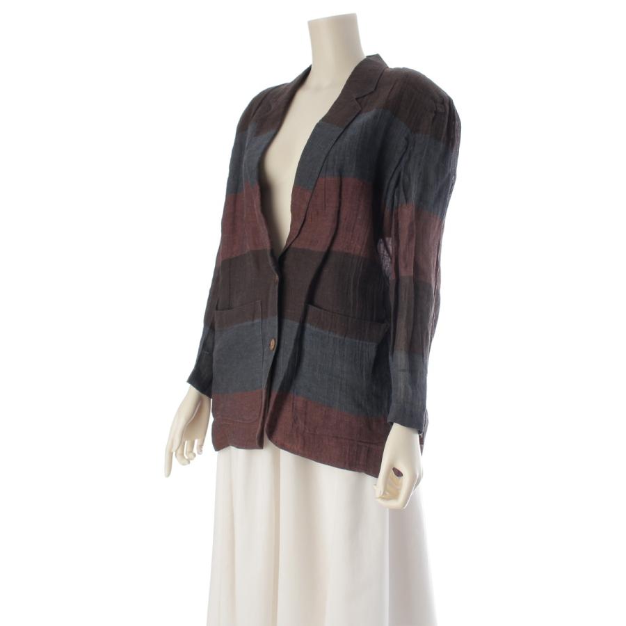 ISSEY MIYAKE（イッセイミヤケ） 70s 1979 単色タグ リネン ボーダー