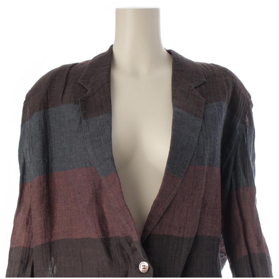 ISSEY MIYAKE（イッセイミヤケ） 70s 1979 単色タグ リネン ボーダー