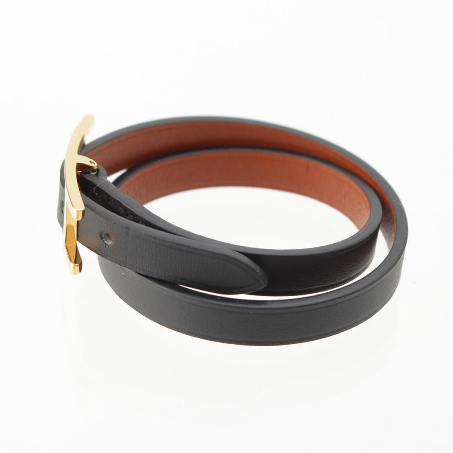 HERMES（エルメス） ビーアピ ドゥーブルトゥール レザー ブレスレット