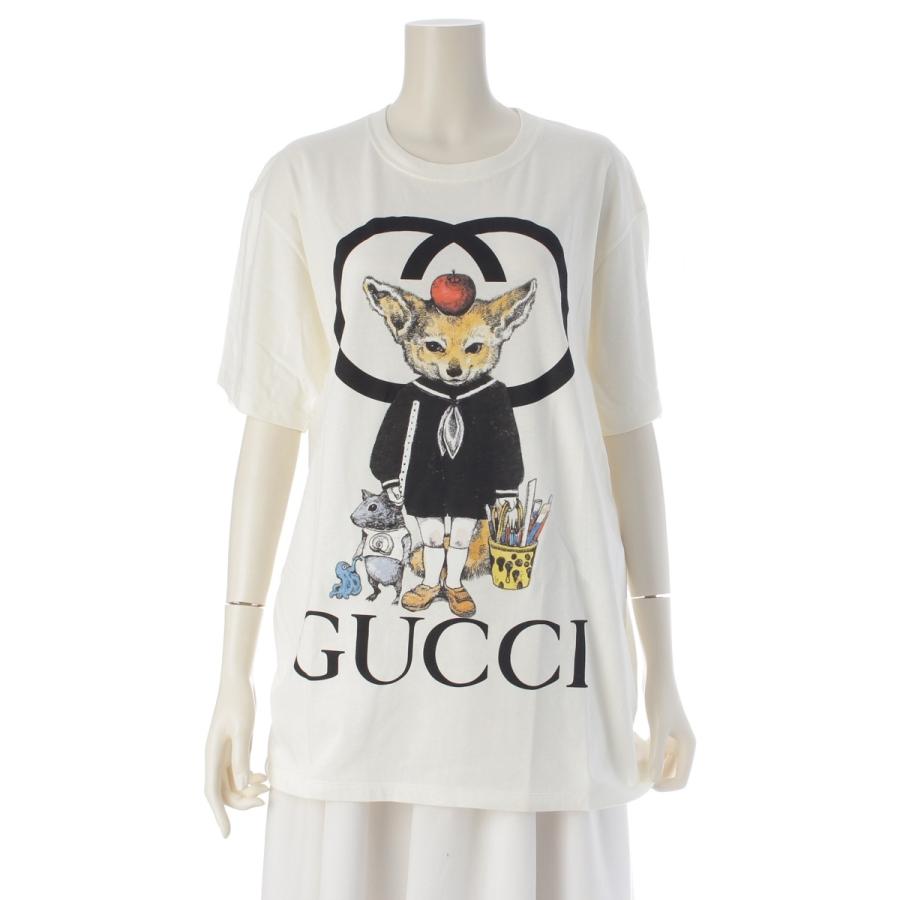 GUCCI×ヒグチユウコ コラボ 日本限定 Tシャツ ホワイト Mサイズ GUCCI（グッチ） ヒグチユウコ 日本限定 GG ロゴ 半袖Tシャツ 548334
