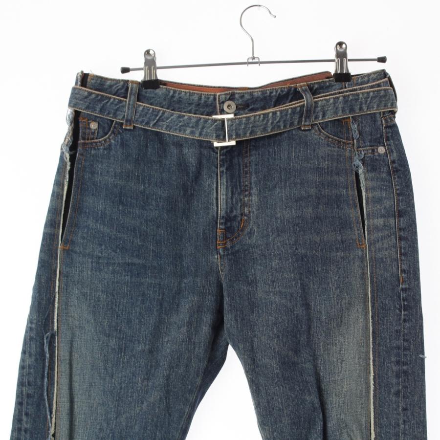 sacai（サカイ） 21年 再構築 裾ジップ デニム パンツ 21-02607M