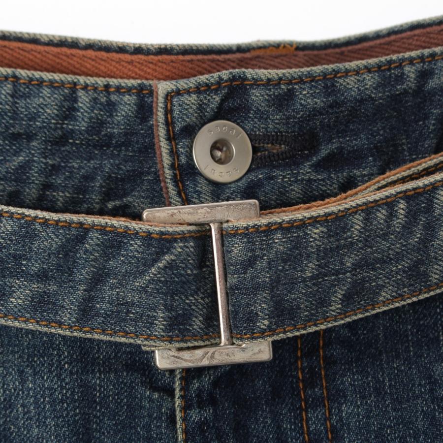 sacai（サカイ） 21年 再構築 裾ジップ デニム パンツ 21-02607M