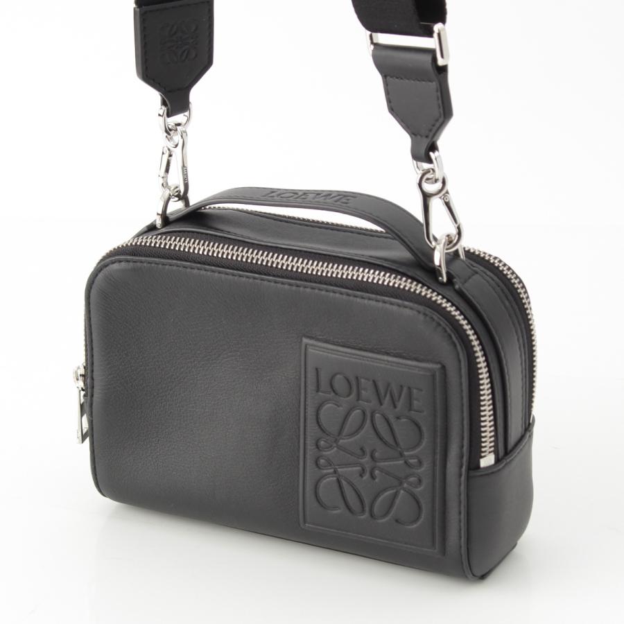 LOEWE（ロエベ） サテンカーフ アナグラム カメラバッグ ミニ 