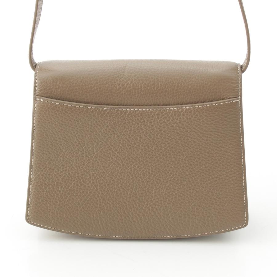 Cafune（カフネ） ペンデュラム レザー ショルダーバッグ グレージュ