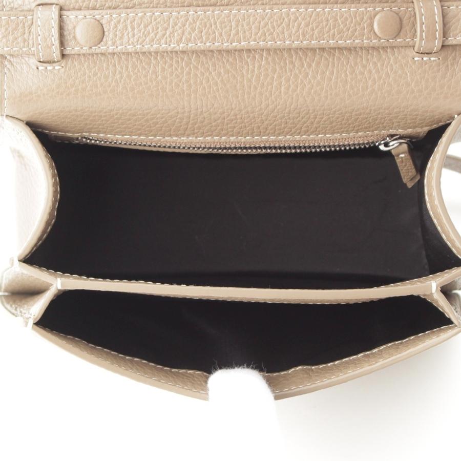 Cafune（カフネ） ペンデュラム レザー ショルダーバッグ グレージュ