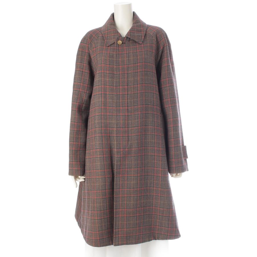 ヤンチェオンテンバール JANTJE_ONTEMBAAR 18AW ウール リバーシブル 総柄 ステンカラーコート P1B79-046-98 マルチカラー S【中古】 ヤンチェオンテンバール JANTJE_ONTEMBAAR 18AW ウール リバーシブル