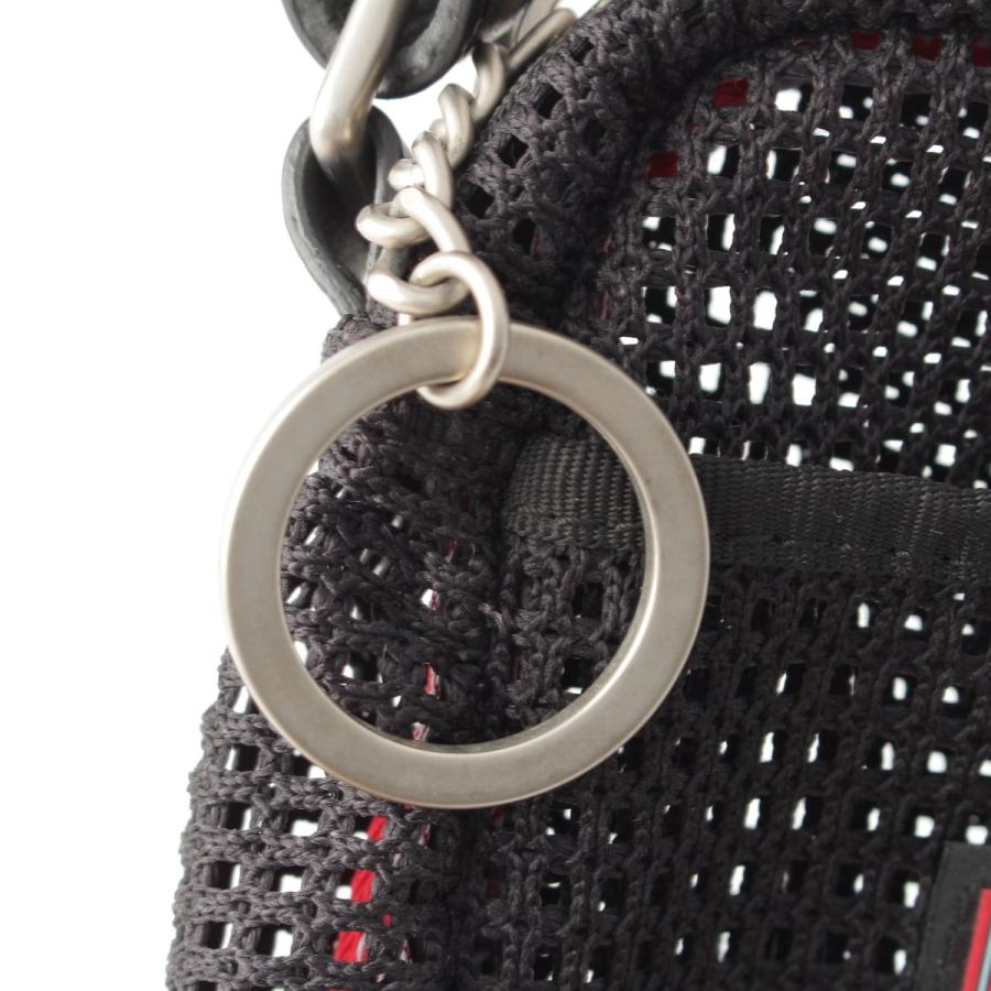 シャネル スポーツライン ロゴ メッシュ ショルダーバッグ ブラック【中古】_7