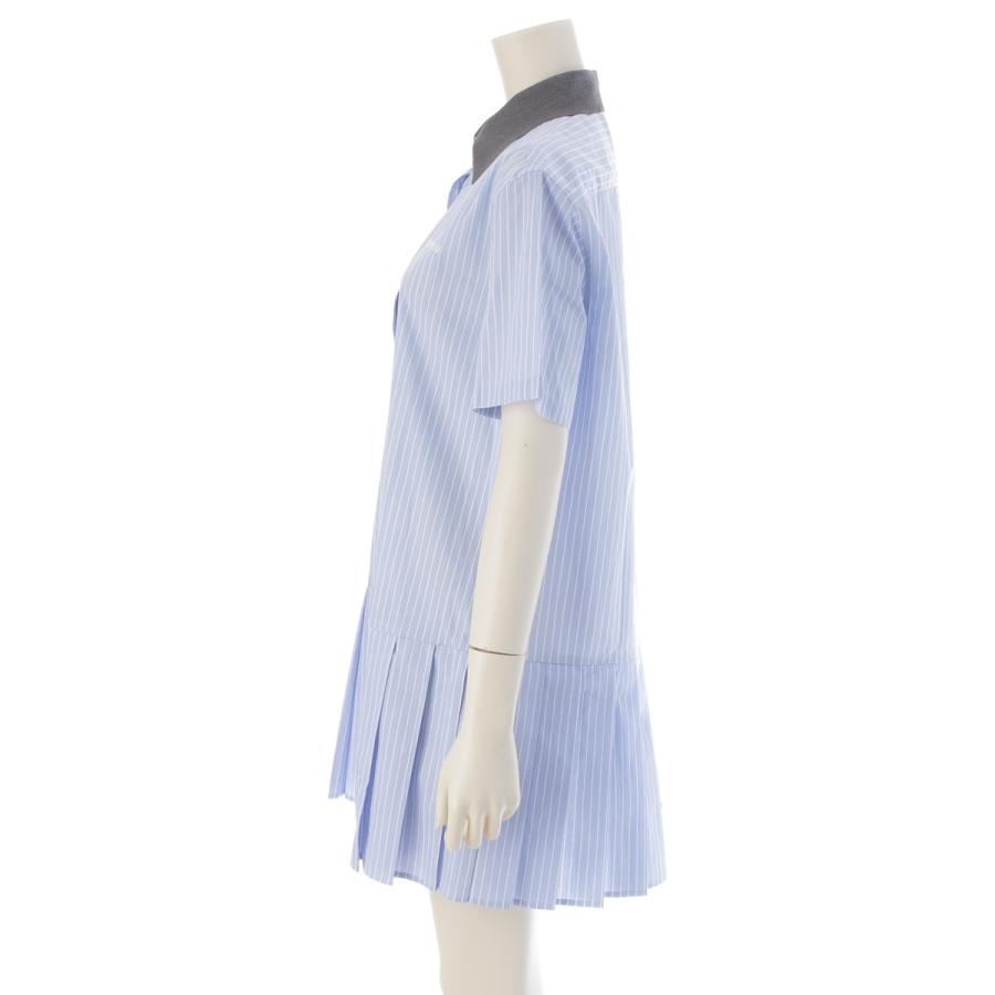 miu miu（ミュウミュウ） 24SS コットン ストライプ ポプリンドレス