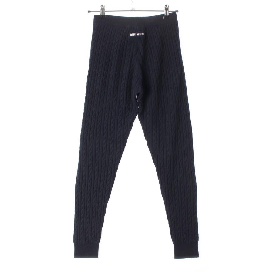 ミュウミュウ 24AW カシミヤ バックロゴ ジョガー イージー ケーブル