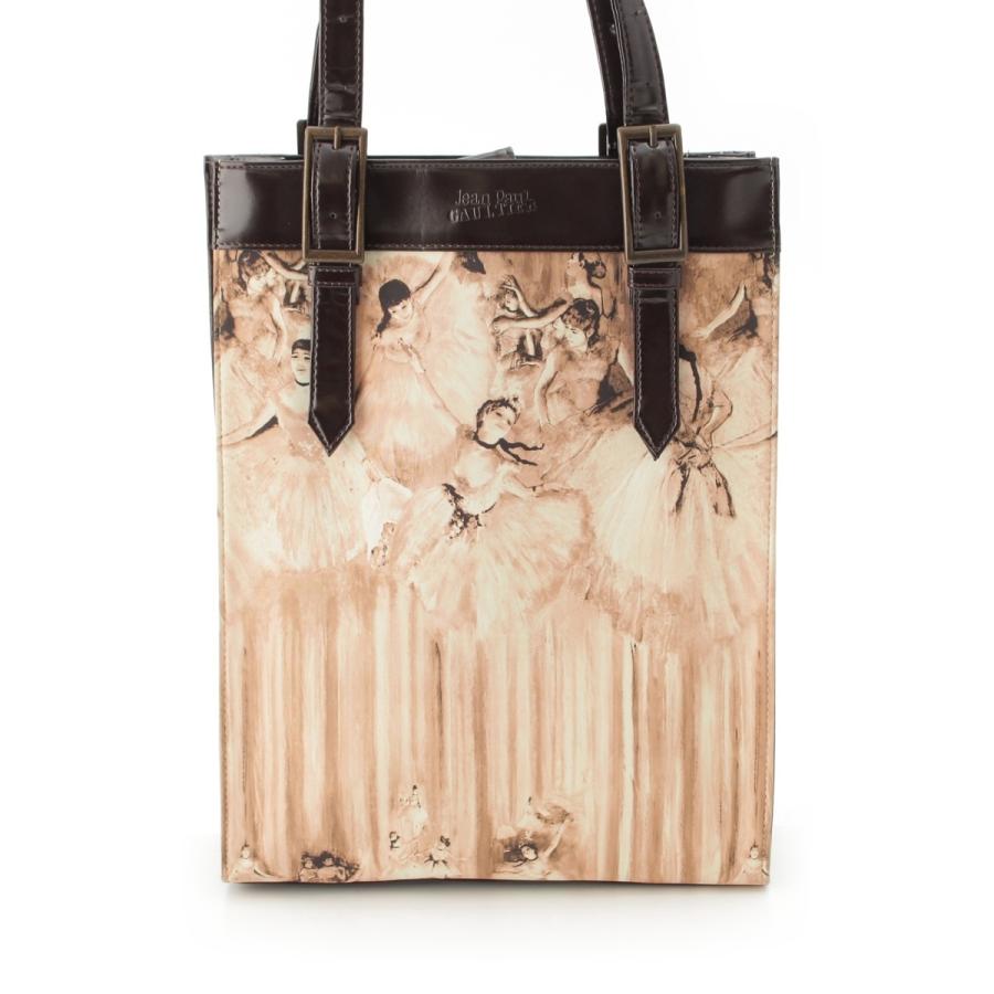 Jean Paul GAULTIER ジャンポールゴルチエ トートバッグ ジャンポールゴルチエ ロゴ プリント 総柄 トート ハンドバッグ