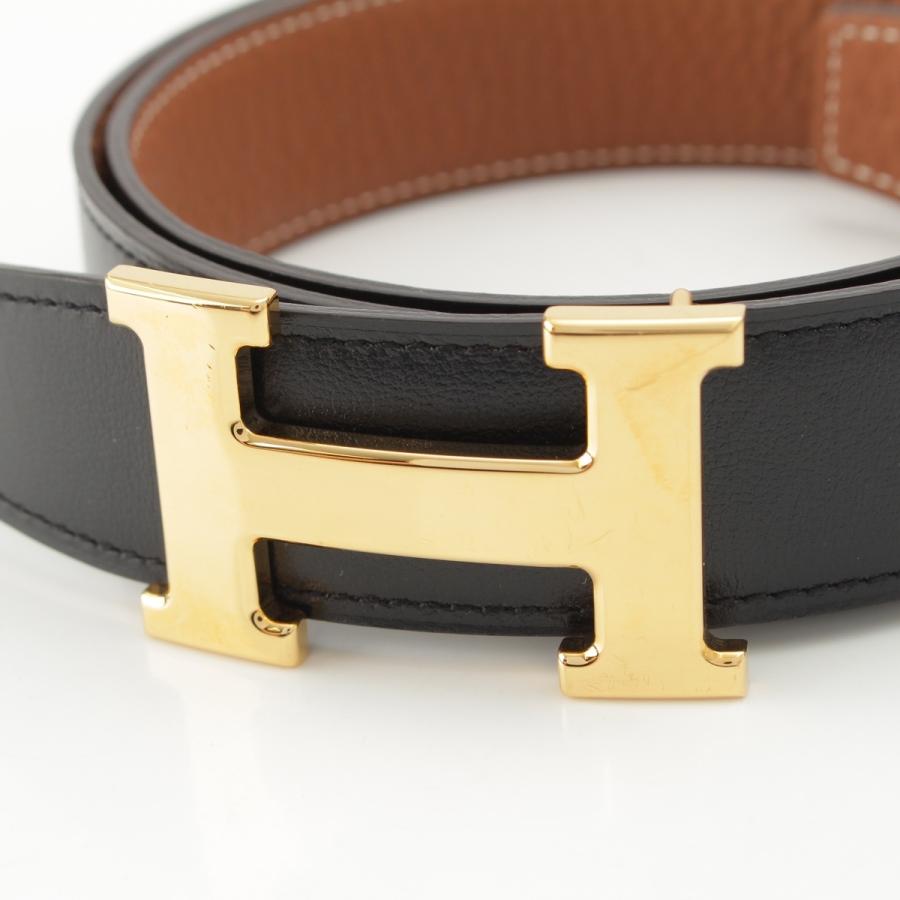 HERMES（エルメス） C刻印 Hベルト リバーシブル ゴールド金具 ベルト