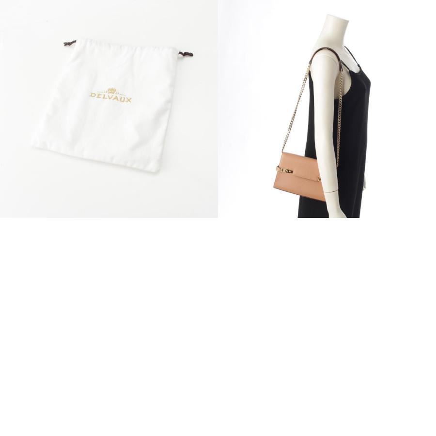 【未使用】DELVAUX タンぺート レザー チェーンウォレット ベージュ DELVAUX - デルヴォー タンペート レザー チェーンウォレット