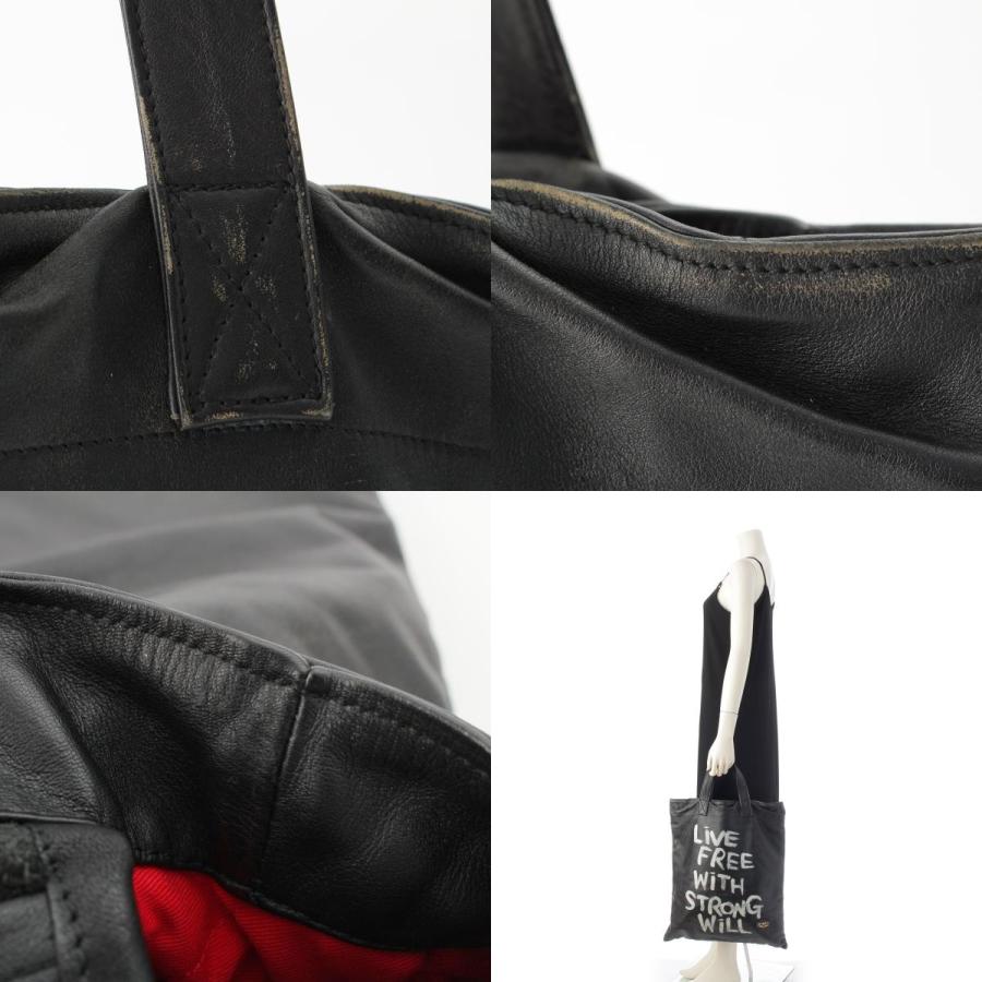 コムデギャルソン ルイスレザー ペイント トートバッグ KO-K001 ブラック【中古】 | COMME des GARCONS | 09