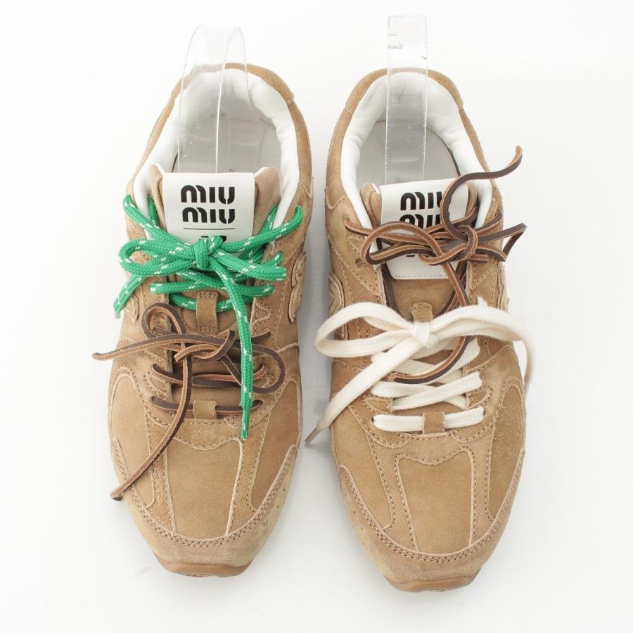 miumiu New Balance 530 SL 38 ベージュ miu miu（ミュウミュウ） ニューバランス スウェード ロートップ