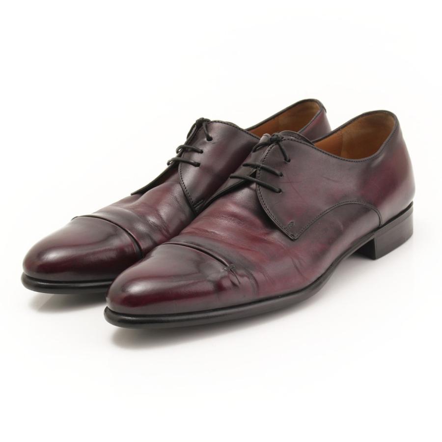 【ベルルッティ】Berluti　レザー レースアップ ビジネス シューズ ワインレッド 7 【中古】【正規品保証】32468