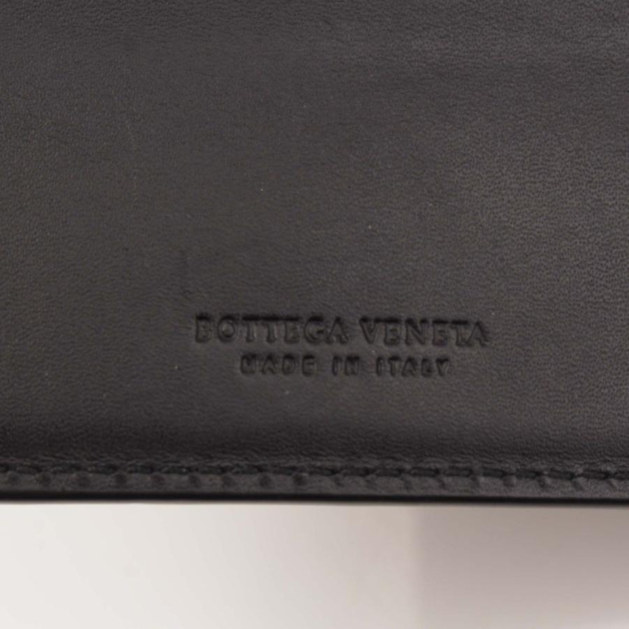 【ボッテガ ヴェネタ】Bottega Veneta　イントレチャート レザー 二つ折財布 193642 ブラック  【中古】【正規品保証】33058｜retrojp｜07