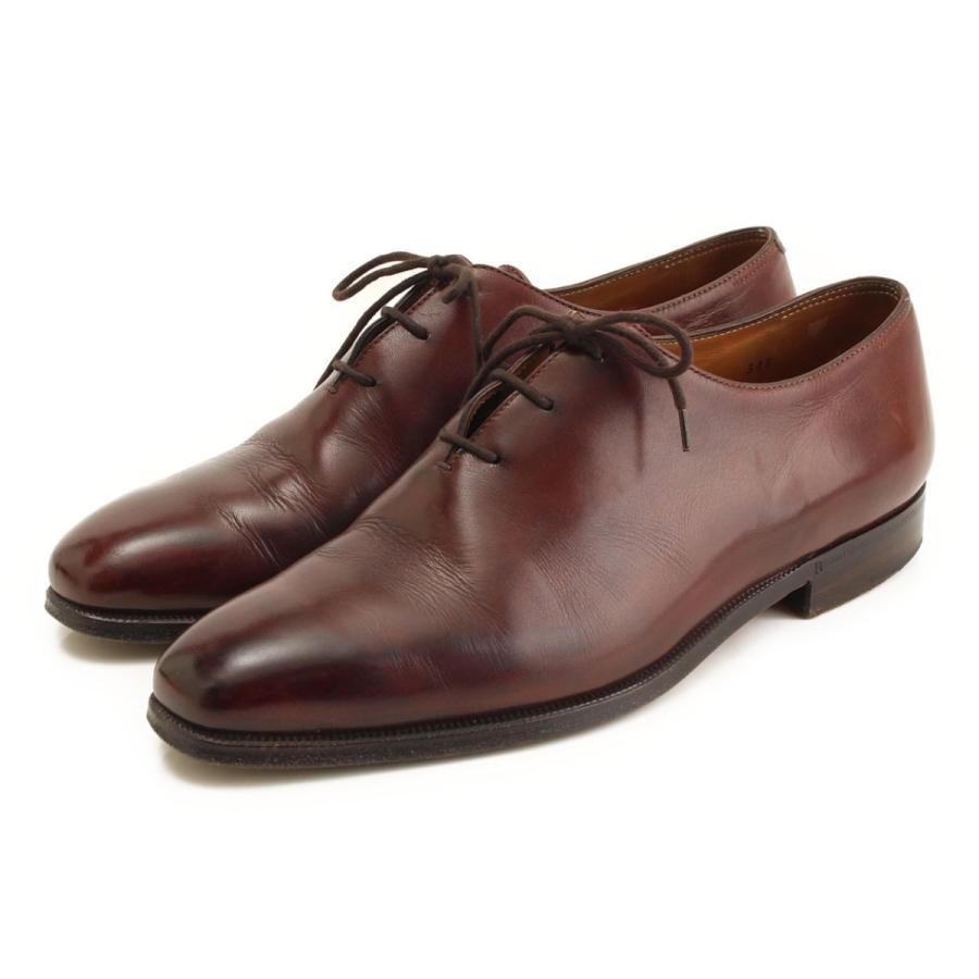 【ベルルッティ】Berluti　アレッサンドロ オックスフォード レザー ドレスシューズ ブラウン 6 1/2 【中古】【正規品保証】36903